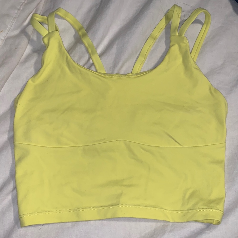 Sara Patricia Collection— Yellow sports bra tank
